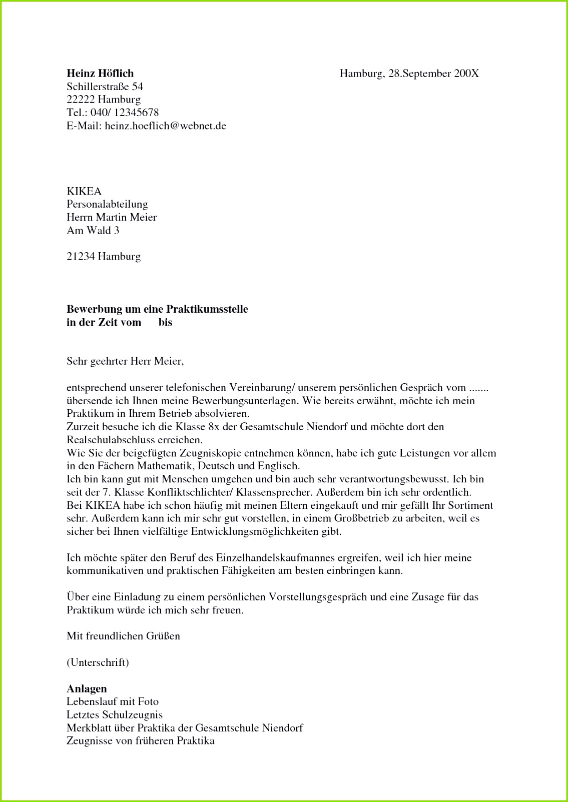 bewerbung fur ein praktikum muster 15 3 fur transition plan templates 11 vorlage image source friendsstore