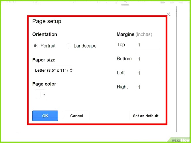 orientation google docs