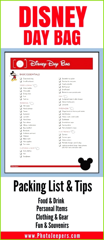 If you re planning a trip to Disney you ll want to check out this Disney packing list first It has everything you need to bring with you inside the Disney