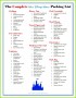6 Disney Vacation Packing-checkliste