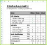 7 Entscheidung Matrix Vorlage
