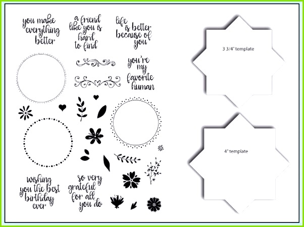 Gina K Designs WREATH BUILDER Clear Stamps and Stencil Bundle 5485 zoom image