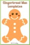 3 Gingerbread Man Template