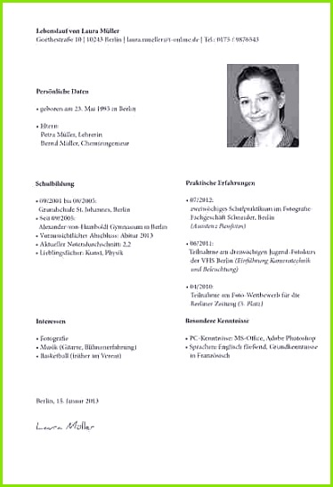 Niedlich Lebenslauf Ausbildung Abschnitt Beispiel Some Hochschule