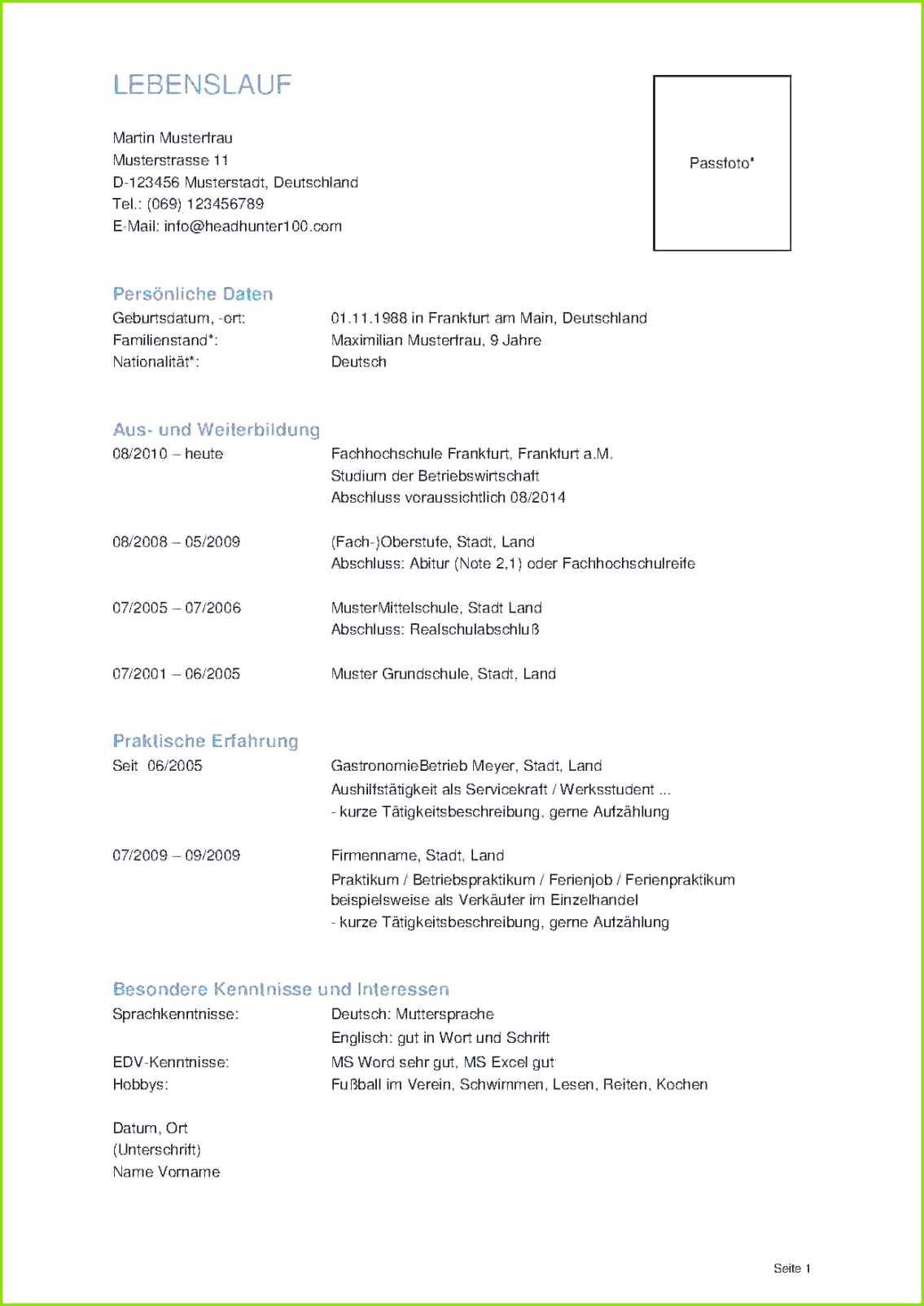 Charmant Probe Anschreiben Für Lebenslauf Vorlage Galerie Entry