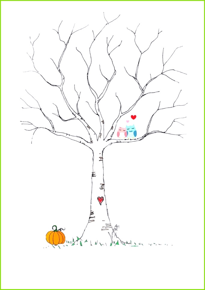 Fingerabdruck Baum Vorlage & andere Motive kostenlos zum Ausdrucken