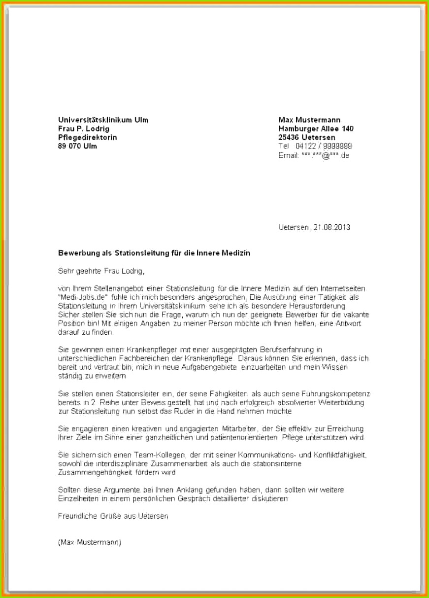 bewerbung praktikum krankenpfleger