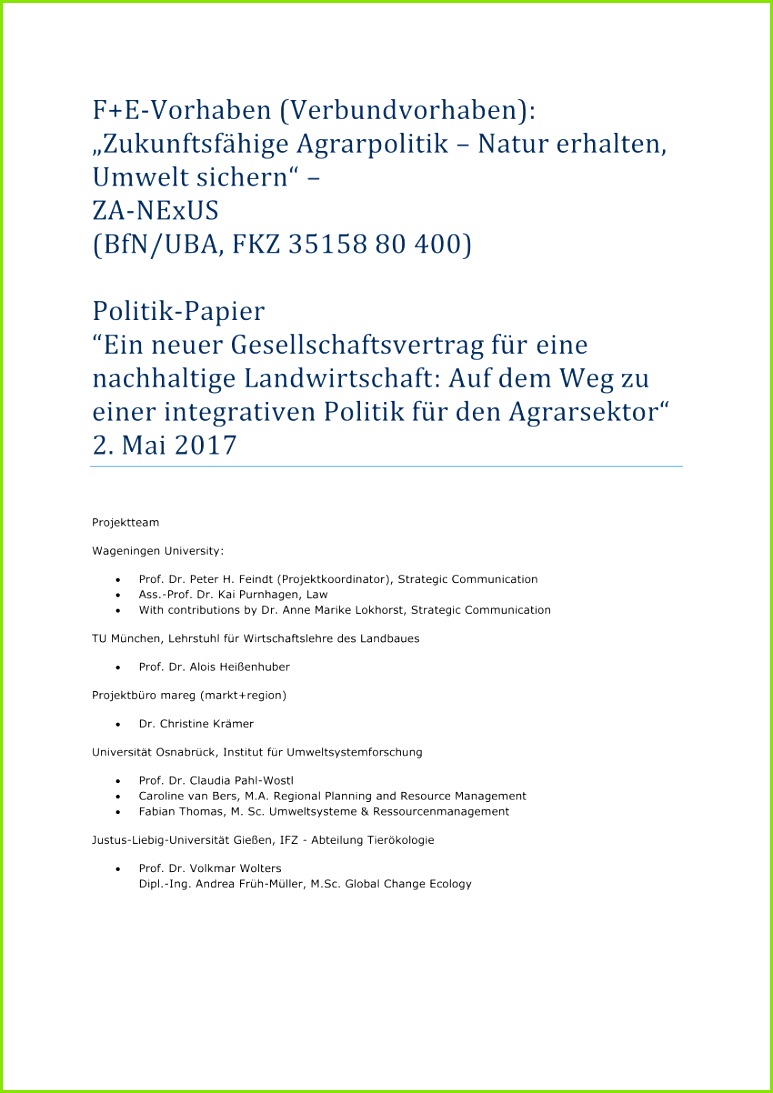 PDF For an EU mon Agricultural Policy serving the public good after 2020 Fundamental questions and re mendations