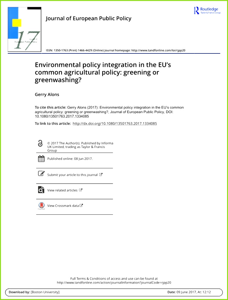 PDF For an EU mon Agricultural Policy serving the public good after 2020 Fundamental questions and re mendations