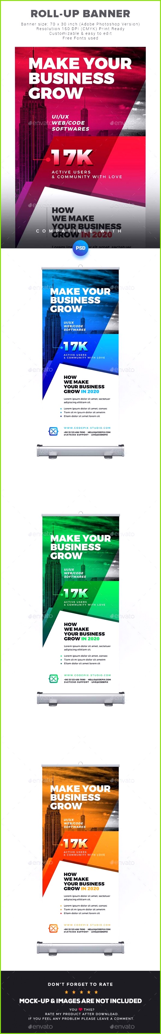 1822 best Roll Up Banner Templates images on Pinterest