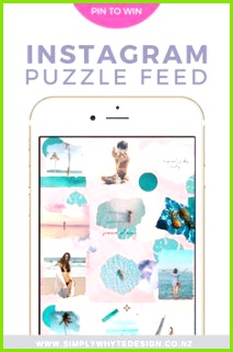 Tropical Instagram Template Puzzle Feed Template Instagram tips instagram theme instagram feed themes