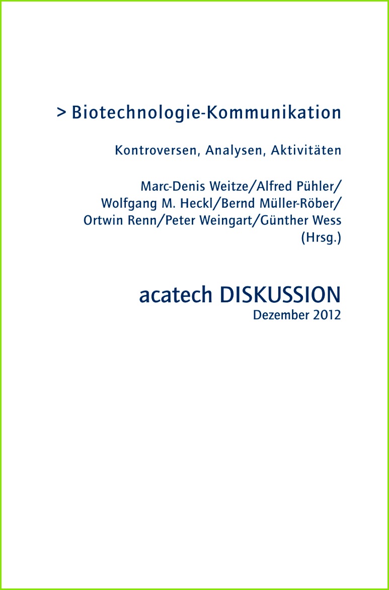 PDF Die Darstellung der Gentechnik in den Me n