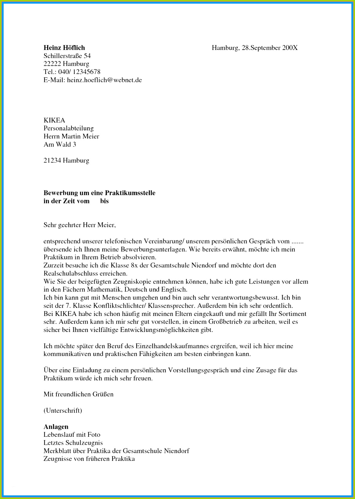 abschlussbericht praktikum vorlage