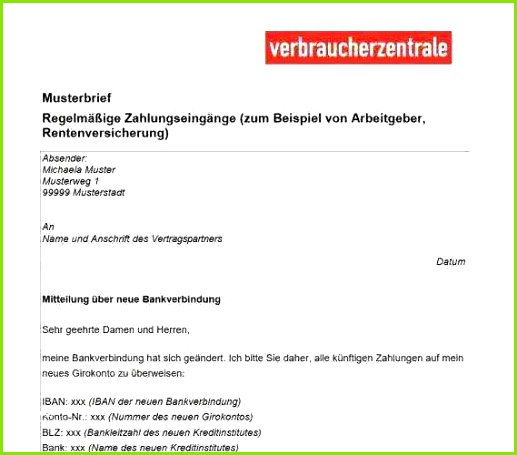 Bankverbindung Arbeitgeber Mitteilen Vorlage Neu Bankverbindung Minimalistisch Vorlage anderung Bankverbindung Arbeitgeber