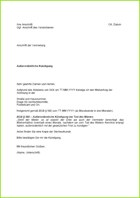 Vorlage änderung Bankverbindung Arbeitgeber Schön Vorlage Wohnungskündigung