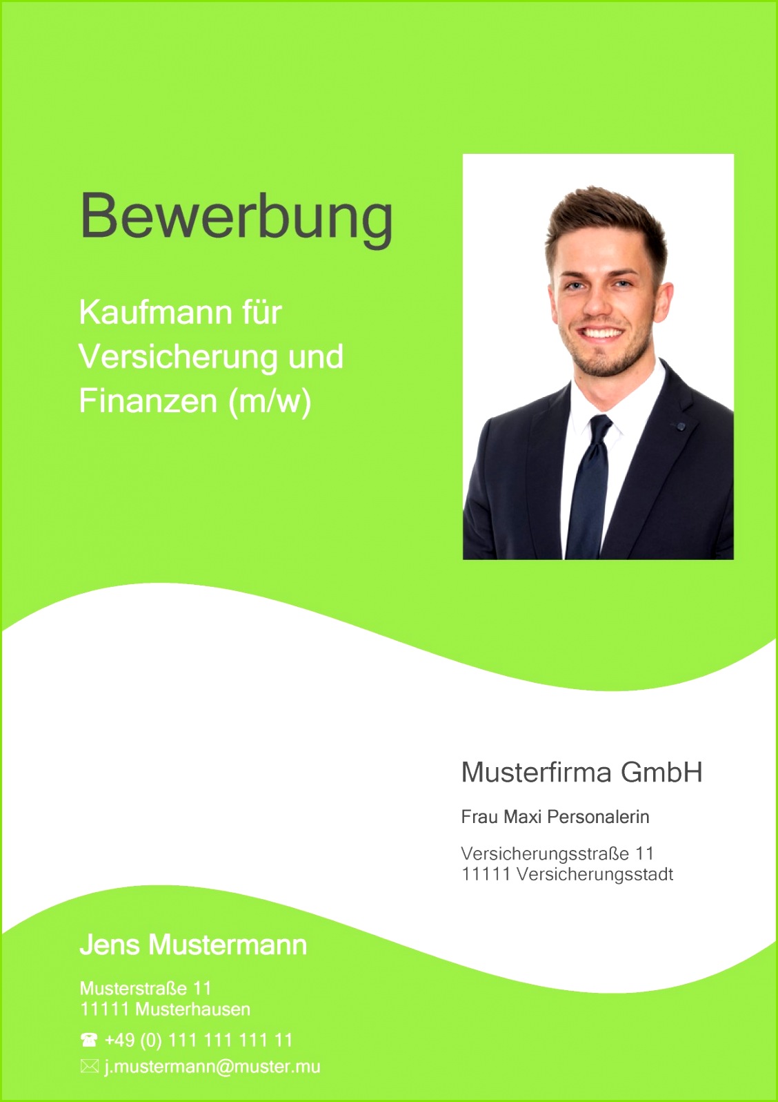 Deckblatt Bewerbung 01 Bewerbungsdeckblatt Kaufmann