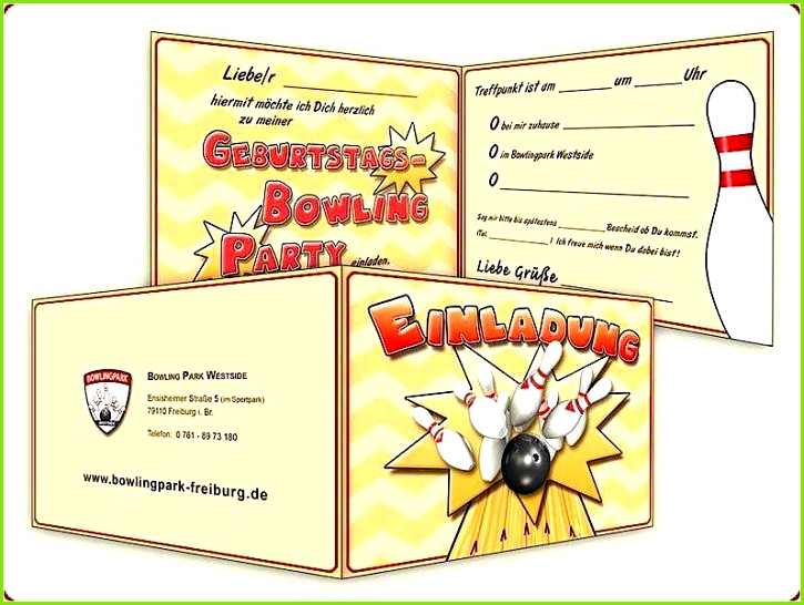 18 Wunderbar Bowling Einladung Vorlage Kostenlos Bilder