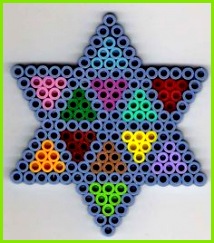 Stern Bügelperlen Star perler beads