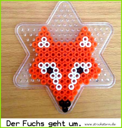 Bügelperlen Ideen Fuchs