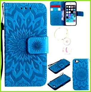 für iPhone SE 5s 5 Hülle Geprägte Muster Handy hülle Tasche