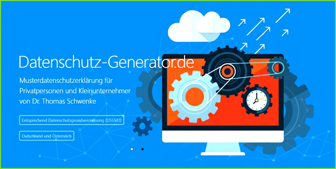 DSGVO Datenschutzerklärung Generator für Webseiten Shops Blogs und Social Media Datenschutz Generator