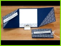 Triangle Tri Fold Card Dreifach gefaltete Dreieckskarte mit Produkten von Stampin Up