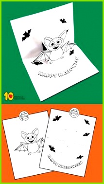 Bat Pop Up Card for Halloween