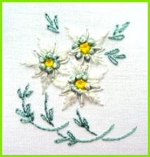 edelweiss hand embroidery pattern Google Search