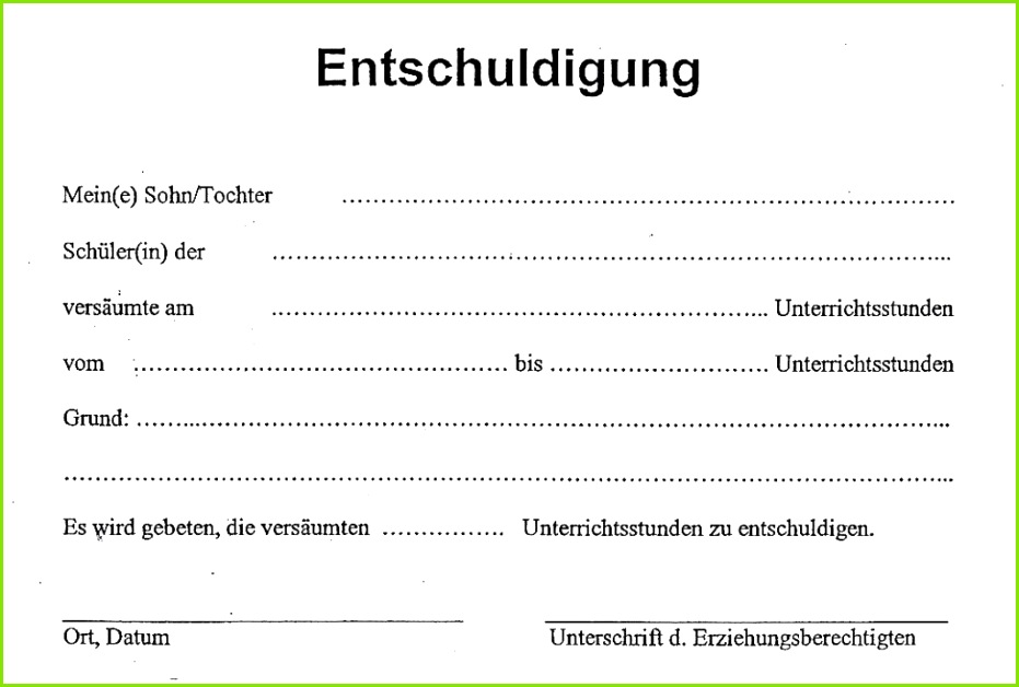27 Großartig Entschuldigungsschreiben Schule Vorlage Foto Entschuldigungsschreiben Schule Vorlage Entschuldigung