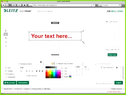 Demonstration on how to use Leitz Easy Print