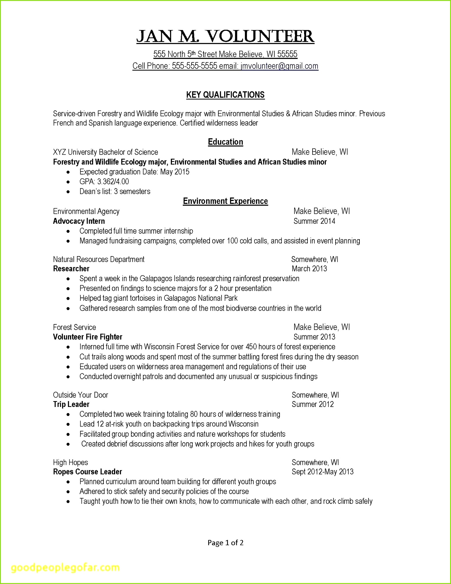 Free Resume Evaluation Luxury Awesome Examples Resumes Ecologist Resume 0d Free Resume Templates Free Resume