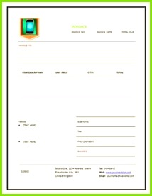 CellPhone Repair Invoice panies