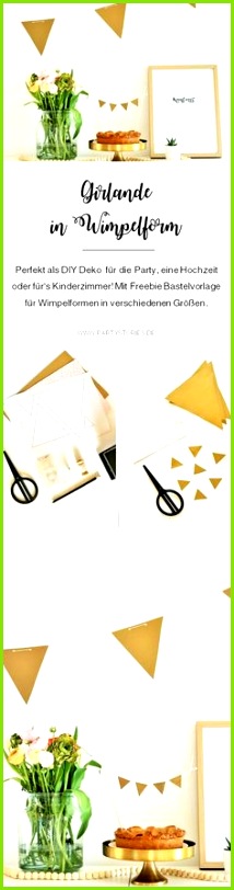 DIY Girlande als Wimpelkette basteln