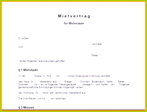 Beste Fahrzeug Mietvertrag Vorlage Zeitgenössisch