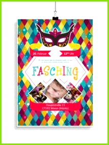 Plakat und Flyervorlagen für Karneval und Fasching