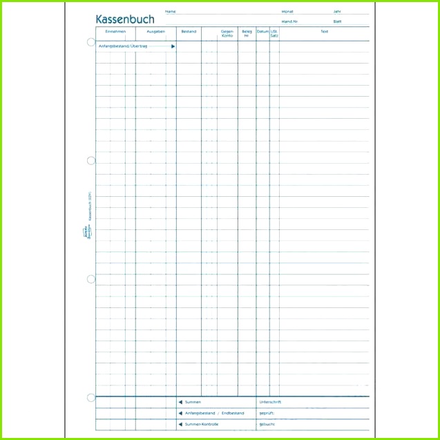 20 kassenbuch vorlage kostenlos