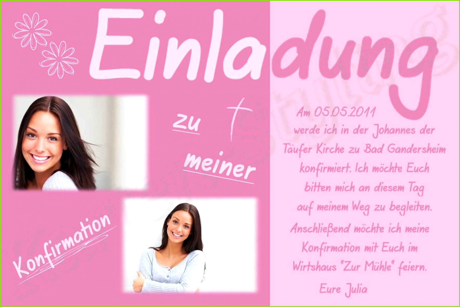 Konfirmation Einladung Vorlage Download Kostenlos Einladungskarten Vorlagen Geburtstag Vorlagen Einladungen 0d Konzept – Philwoolasmp