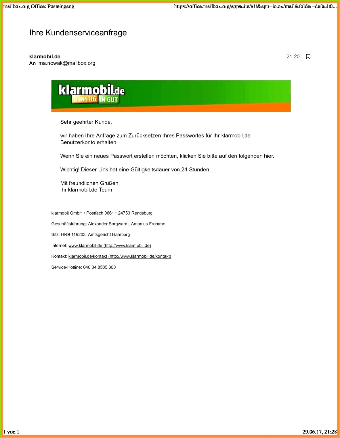 Kundigung Klarmobil Rufnummernmitnahme Vorlage klarmobil kündigen vorlage einzigartig 6 klarmobil gmbh vorlage ideen