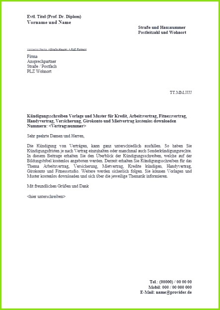 Kündigung Versicherung Vorlage Genial Autoversicherung Kündigen Vorlage Einzigartiges Kündigung Versicherung Vorlage