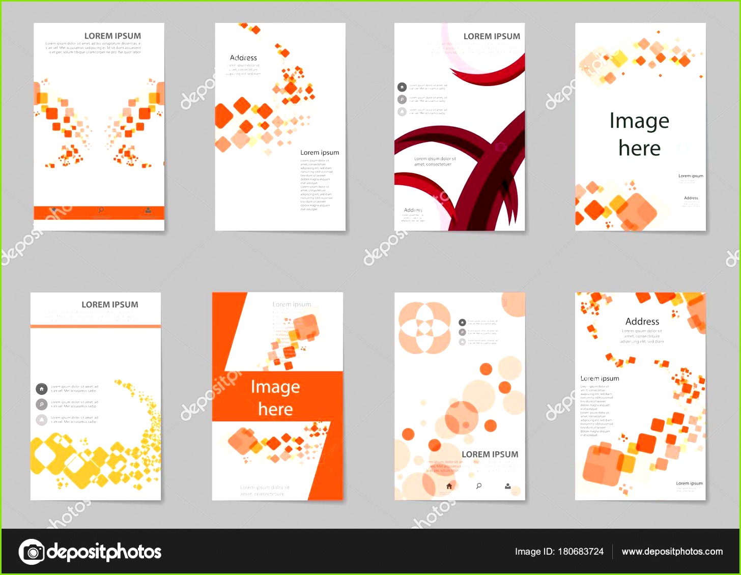 Package Design Templates Illustrator Unique Megapack Broschüre Design Flyer Vorlagensatz Abstrakt Business