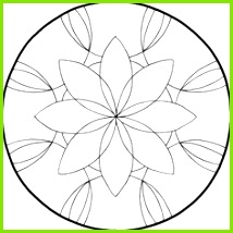 MANDALAS ZUM AUSDRUCKEN AUSMALEN Blumen