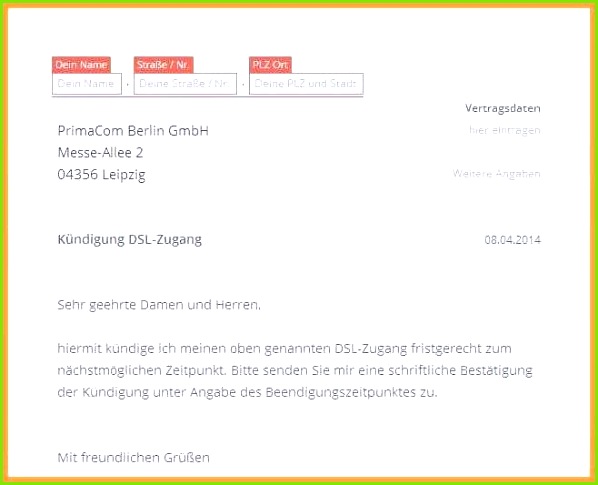 Otelo Adresse Kündigung Neues Otelo Kündigung Vorlage