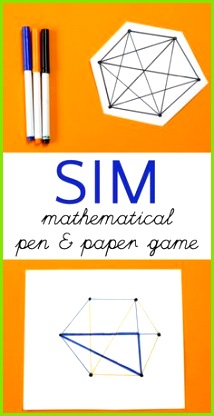 34 Best Pen and Paper Games images 214416 Pen and paper game that is also a math game for kids Sim makes a