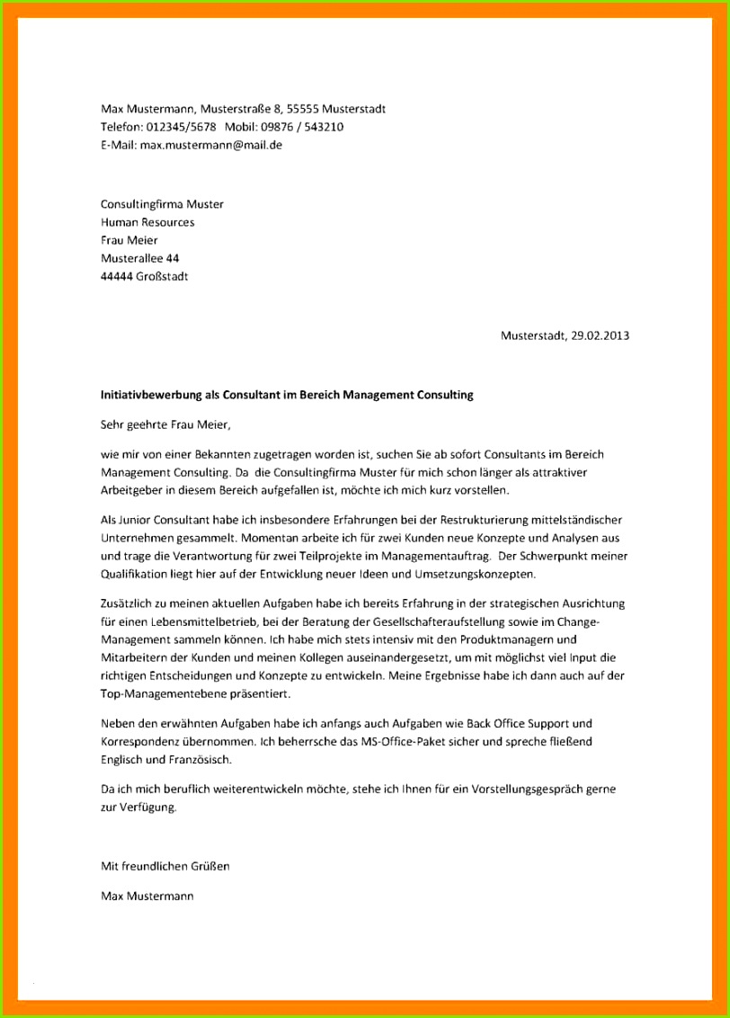 18 Bewerbung Praktikum Studium Muster