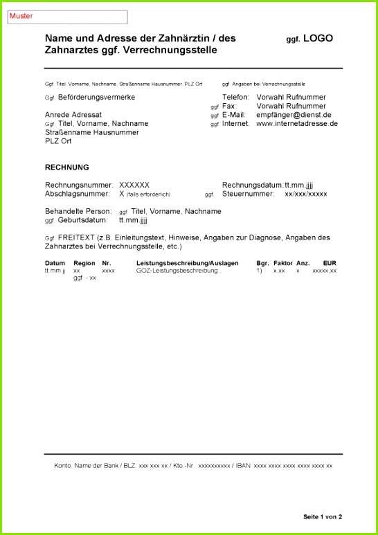 15 Privatrechnung Vorlage Pdf