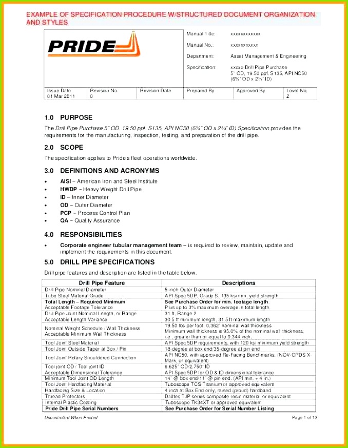Iso 9001 Procedures Templates iso 9000 Quality Manual Template iso Einfach Projektsteckbrief Vorlage Excel