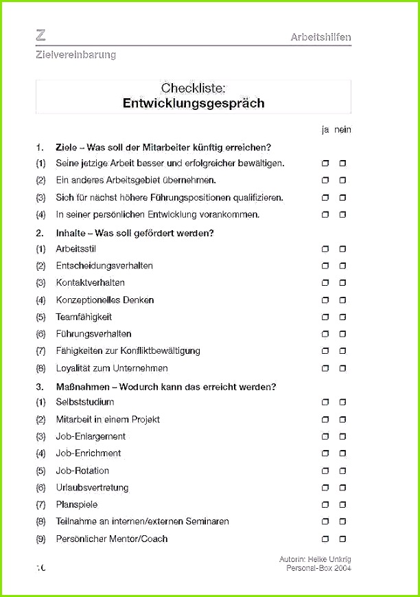Protokoll Entwicklungsgespräch Vorlage Schöne Checkliste Entwicklungsgespräch Direkt Zum Download
