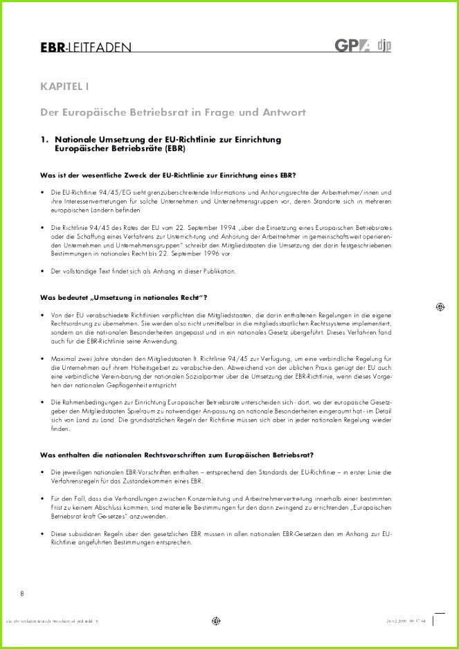 Protokoll Konstituierende Sitzung Betriebsrat Muster Leitfaden Zur Gründung Eines Ebr