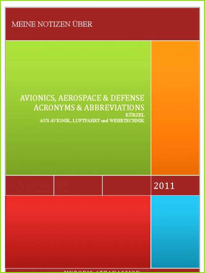 259 AVIONICS AEROSPACE AND DEFENSE ACRONYMS AND ABBREVIATIONS Januar 2011