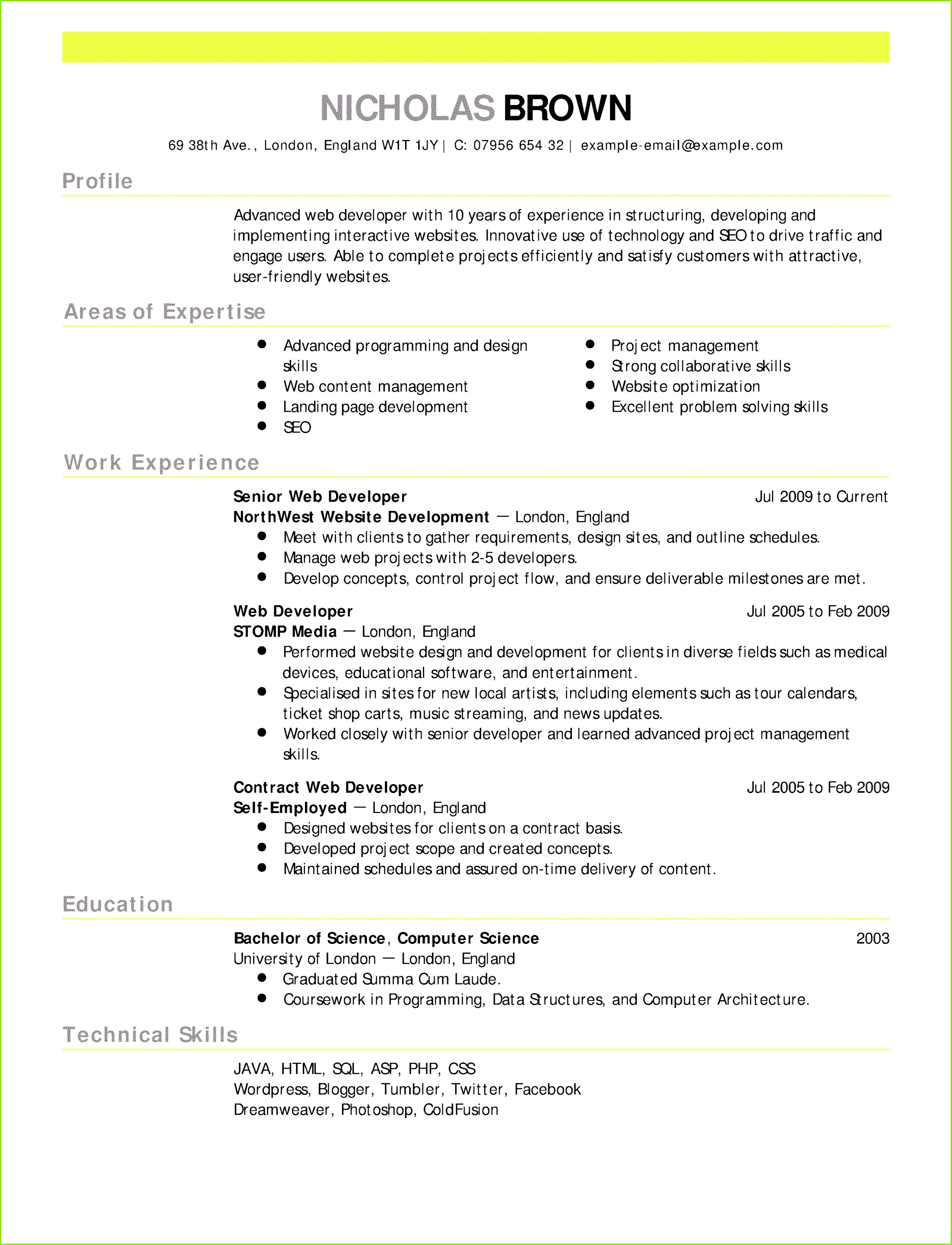 Date Birth format In Resume Unique Professional Job Resume Template Od Specialist Cover Letter Lead